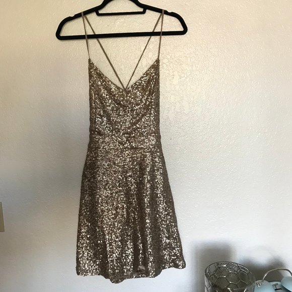 Sequin mini dress - Picture 1 of 5